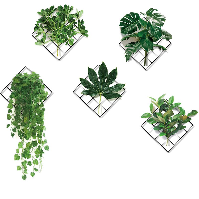 3D Nature Wind Green Plant Wall Sticker