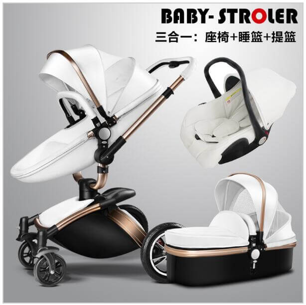 European Luxury Baby Stroller 2 and 3 pcs