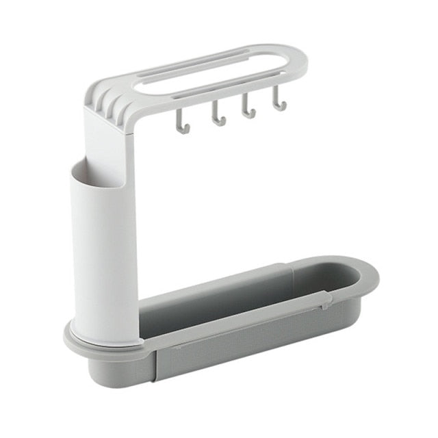 Adjustable Shelf Drain Rack Kitchen Organizer