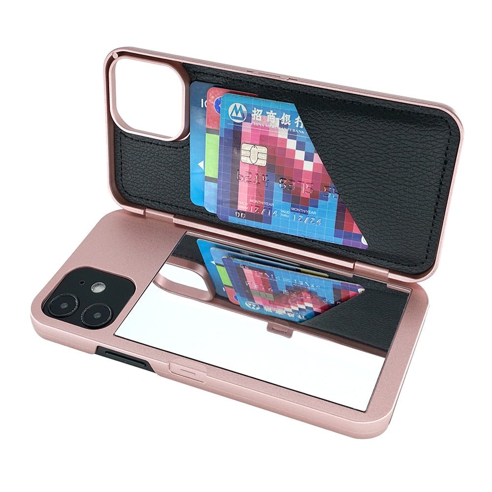 Make-up Mirror Wallet iPhone Case