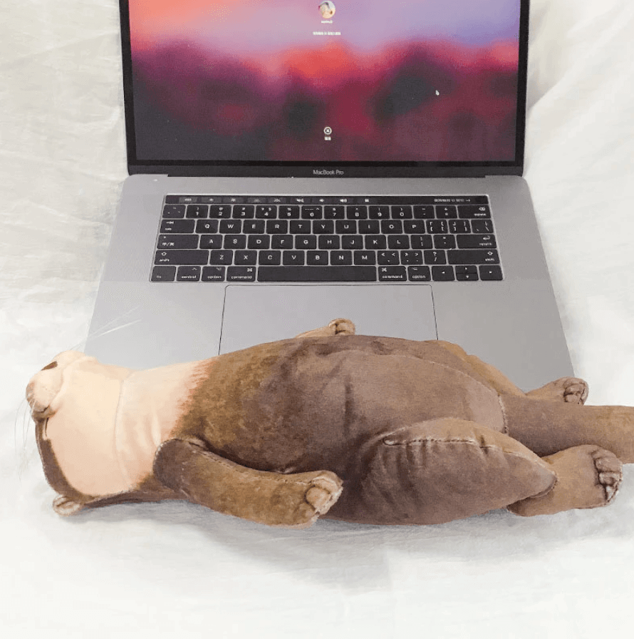 Cute Otter Stuffed Pencil Case Wrist Plush Pillow