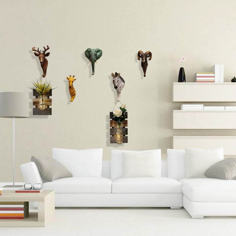 Retore Animal Wall Hanging Coat Hooks