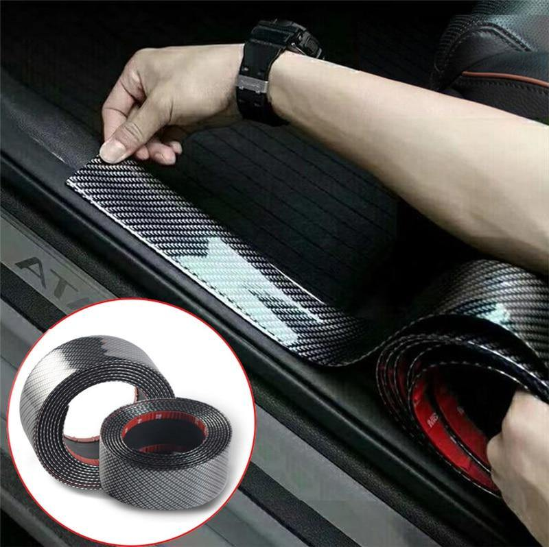 5D Carbon Fiber Car Door Sill Protector