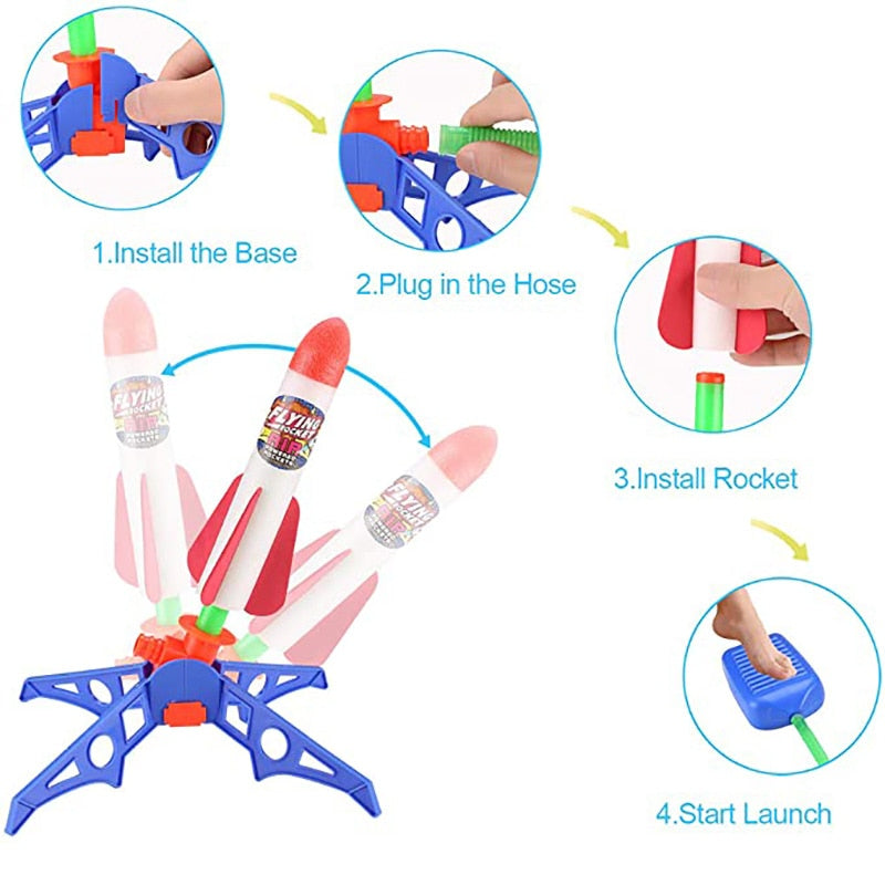 Air Pump Foam Rocket Launcher