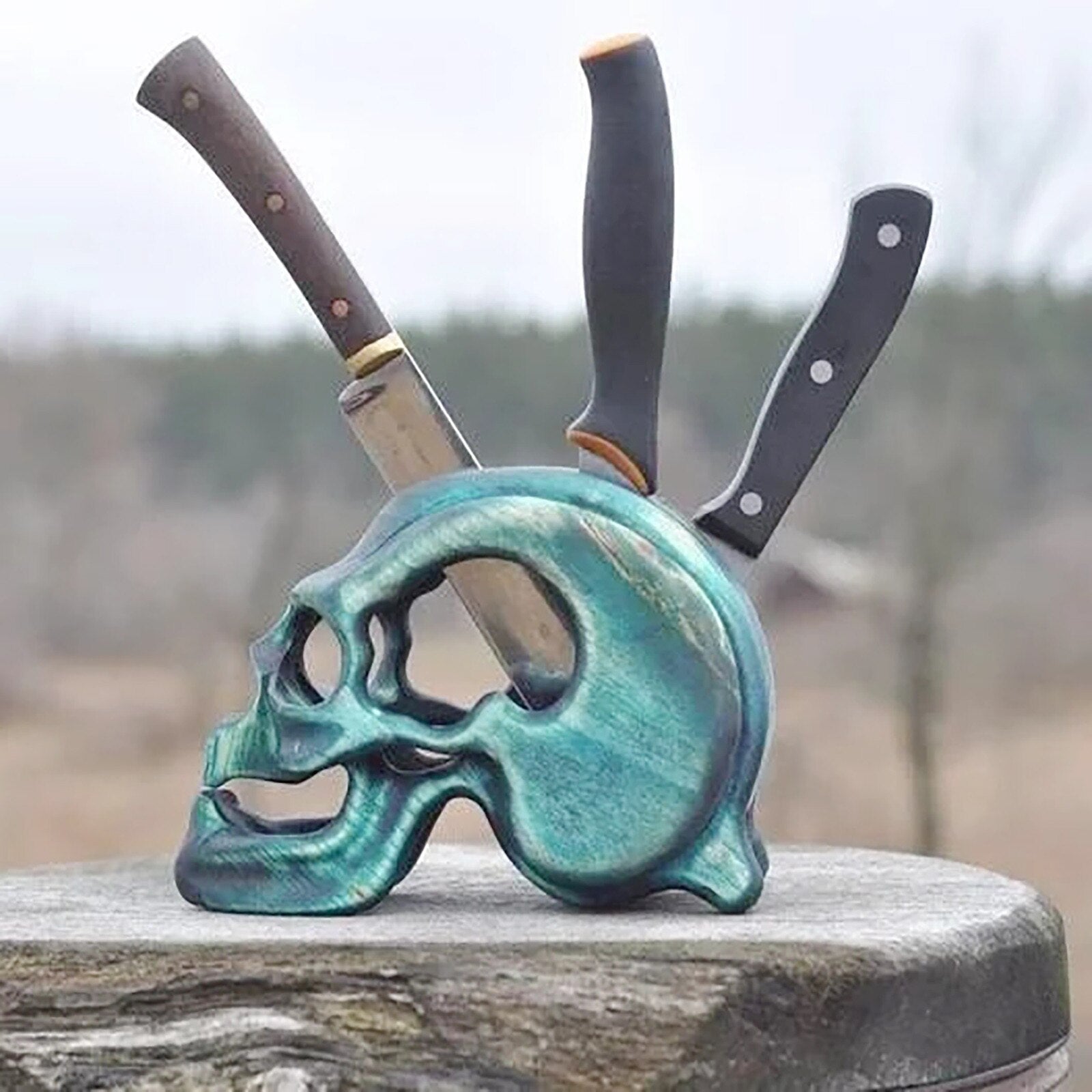 Skull Knife Holder