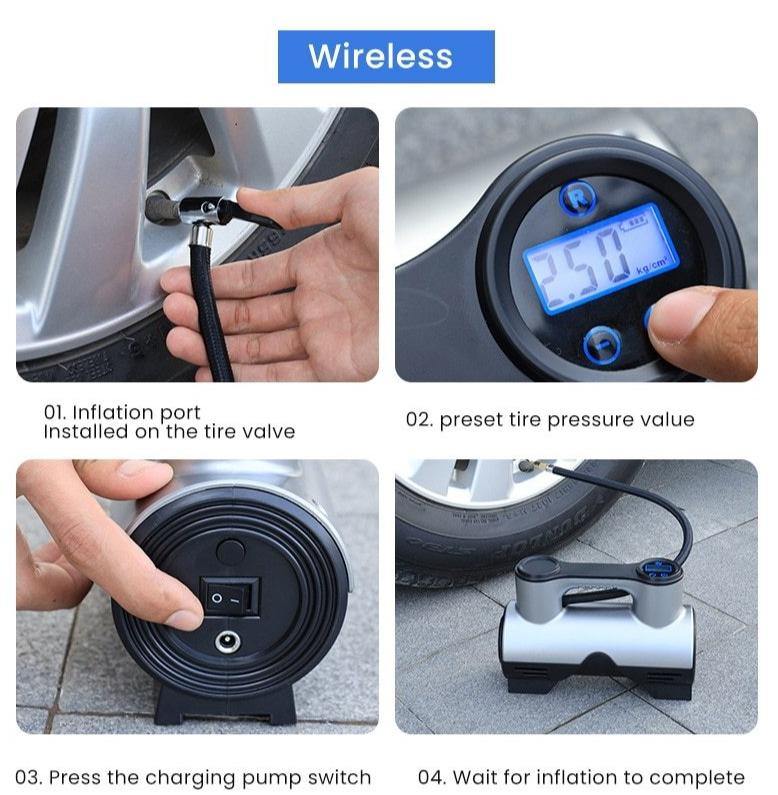 Portable Wireless Car Air Compressor