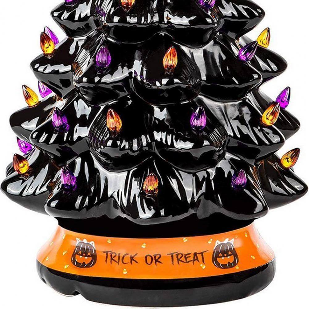 LED Light Halloween Pumpkin Ornament Tree