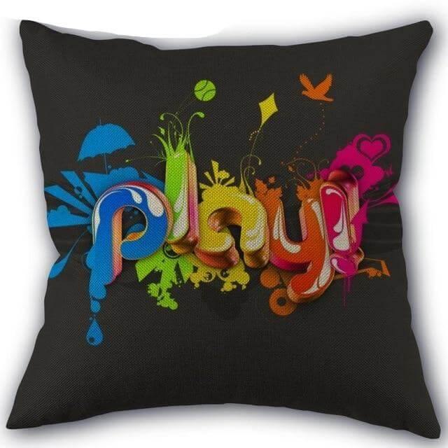 Decorative Comfy Musical Notes Pillow Case