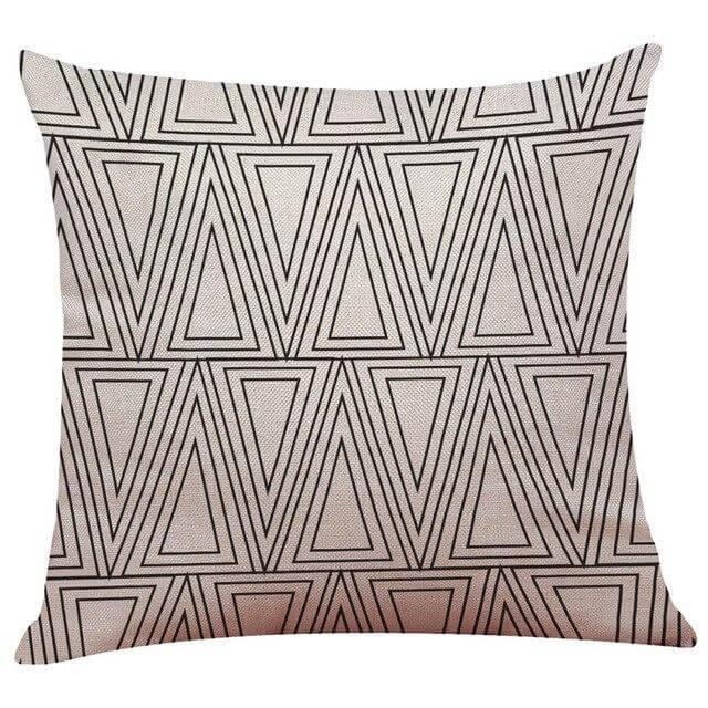 Geometrical Lovely Black and White Home Pillow Cases