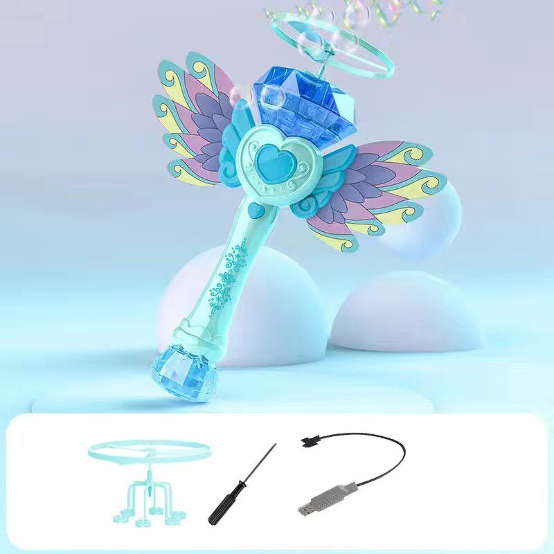 Flying Magic Heart Bubble Maker Toy