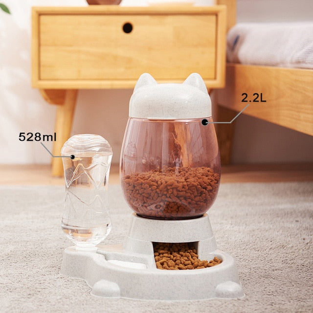 2in1 Automatic Creative Pet Dispenser