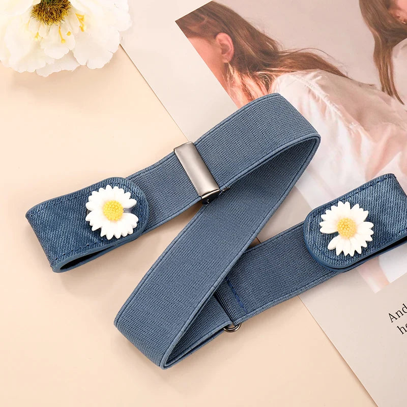 Chic Elastic Buckleless Women Elastic Belt