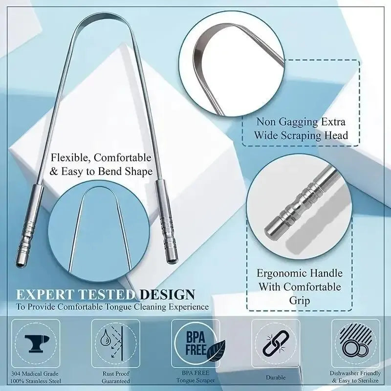 U-shaped Bad Breath Remover Tongue Scraper