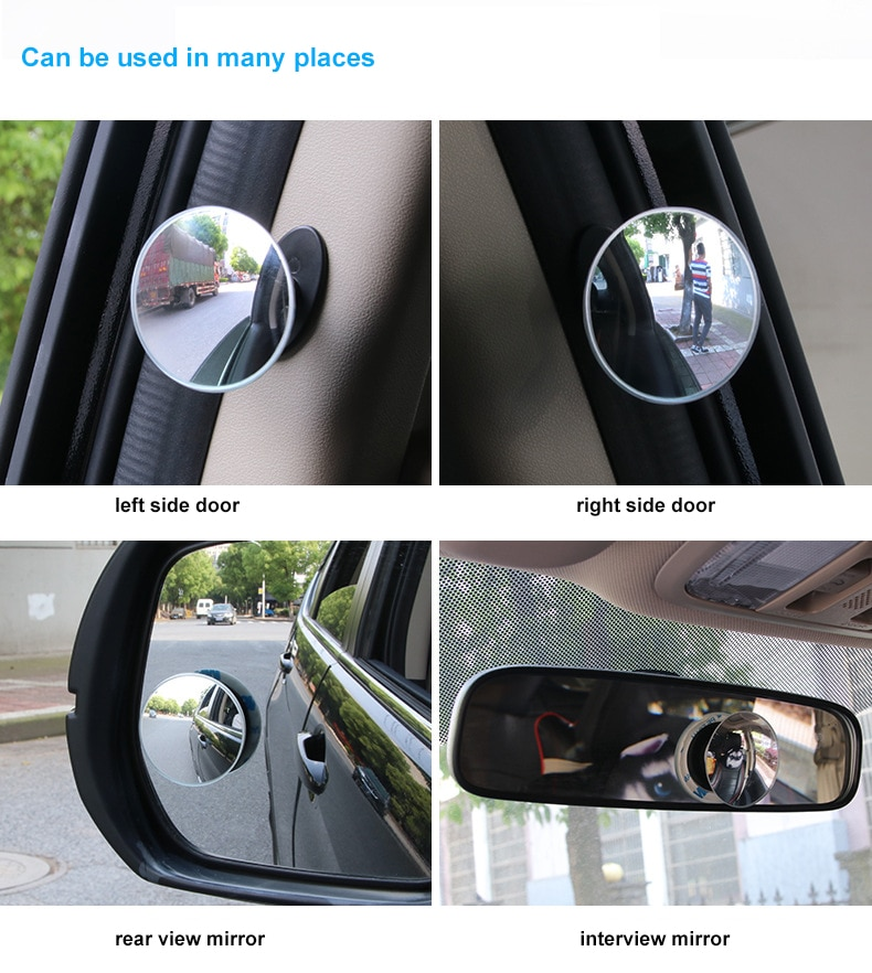 360 Rotatable Car Blind Spot Interior Mirror