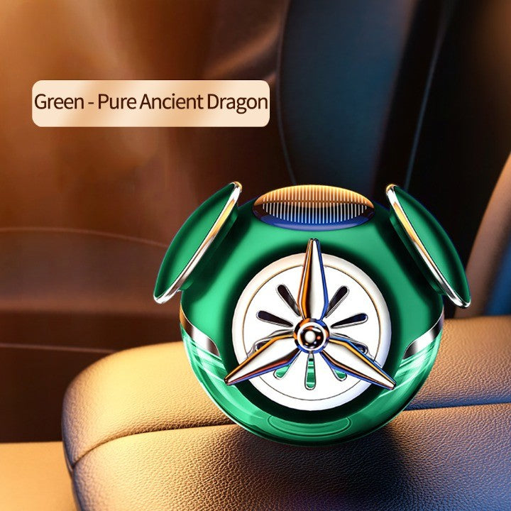 Rotating Perfume Solar Aromatherapy Car Air Freshener