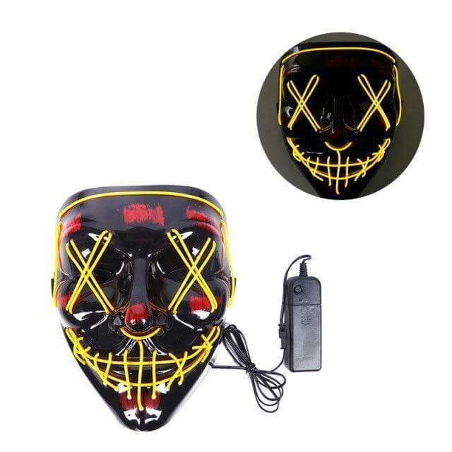 Neon Horror LED Party Halloween Mask