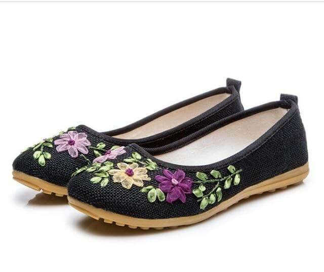 Vintage Ballerina Flat Shoes