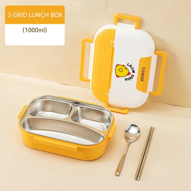 Insulated Divider Stainless Steel Lunchbox Set