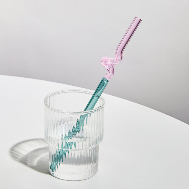 Colorful Environment Friendly Reusable Glass Straw