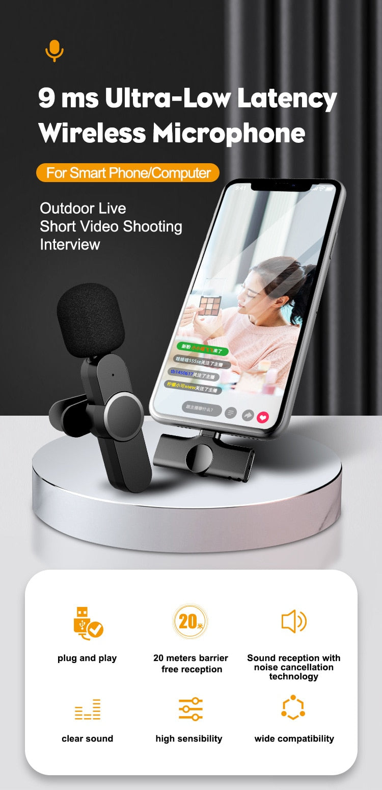 Mini Smart Wireless Microphone