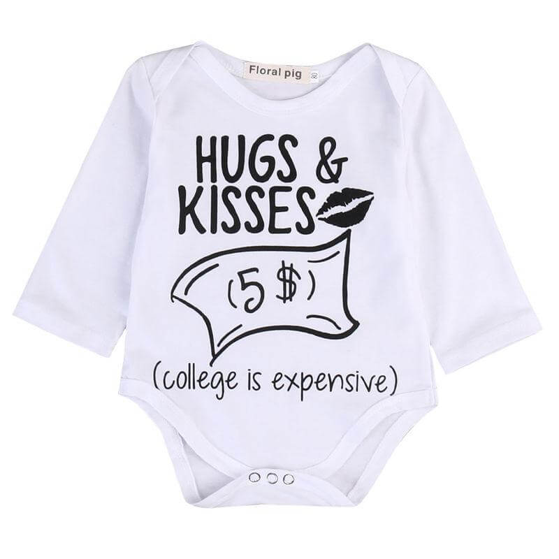 Hugs & Kisses $5 bodysuit for babies