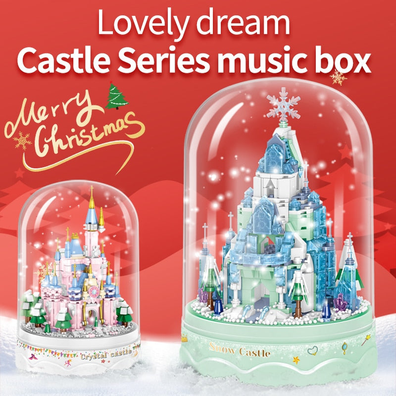 Royal Architecture Cartoon Castle Music Box