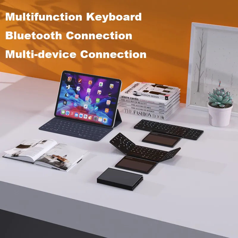 Foldable Mini Wireless Touchpad Keyboard