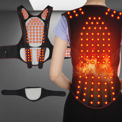 Self-Heating Magnetic Back Support Massager