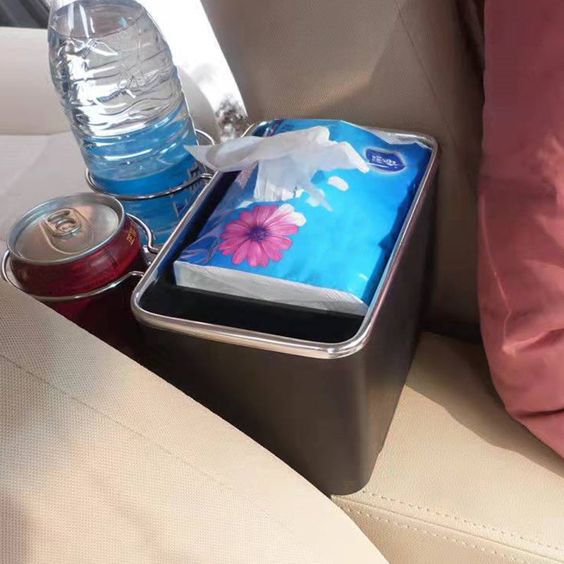 Large Capacity Bottle Holder Car Armrest Storage Box