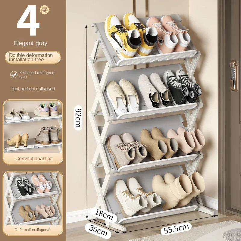 Shoe Organizer Vertical Space-Saving Rack