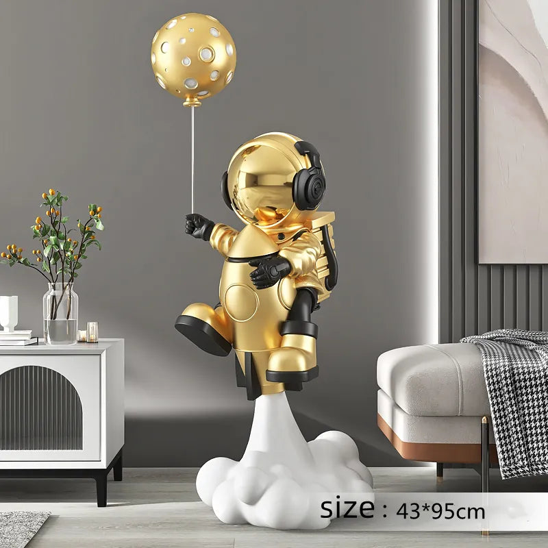 Cosmic Astronaut Balloon Sculpture Elegant Home Decor