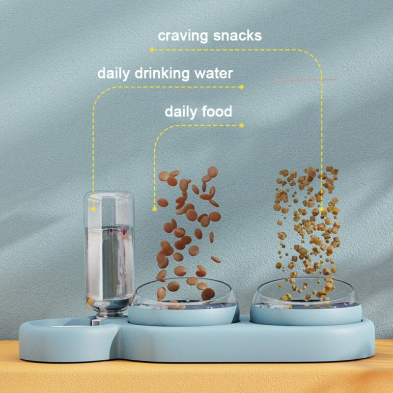 Automatic Cat Feeder Bowl Water Dispenser