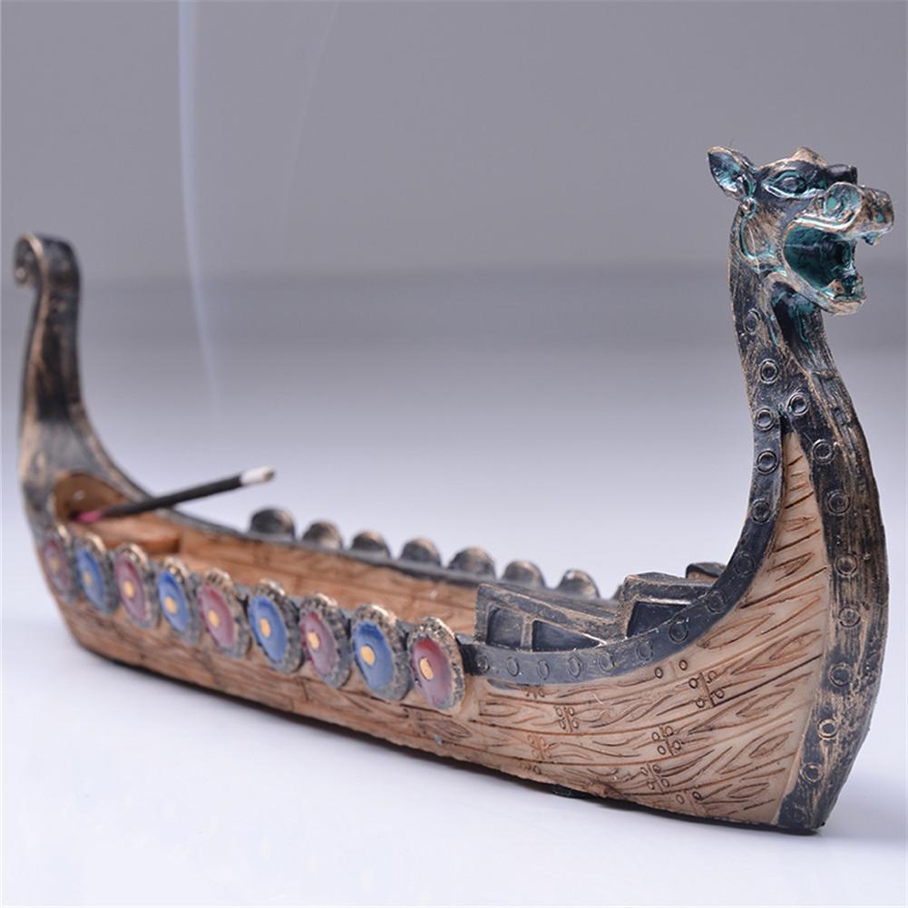 Retro Dragon Boat Incense Burner