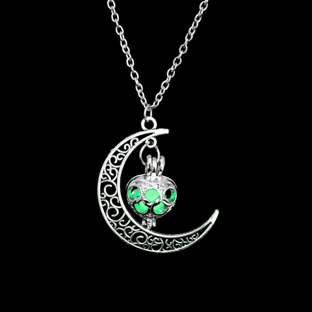 Luminous Moon Pendant Charming Necklace