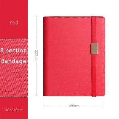 High-grade Pastel Leather Surface Business Notebook