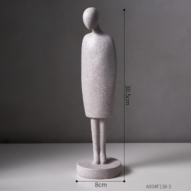 Nordic Abstract Thinker Resin Statue Sculpture