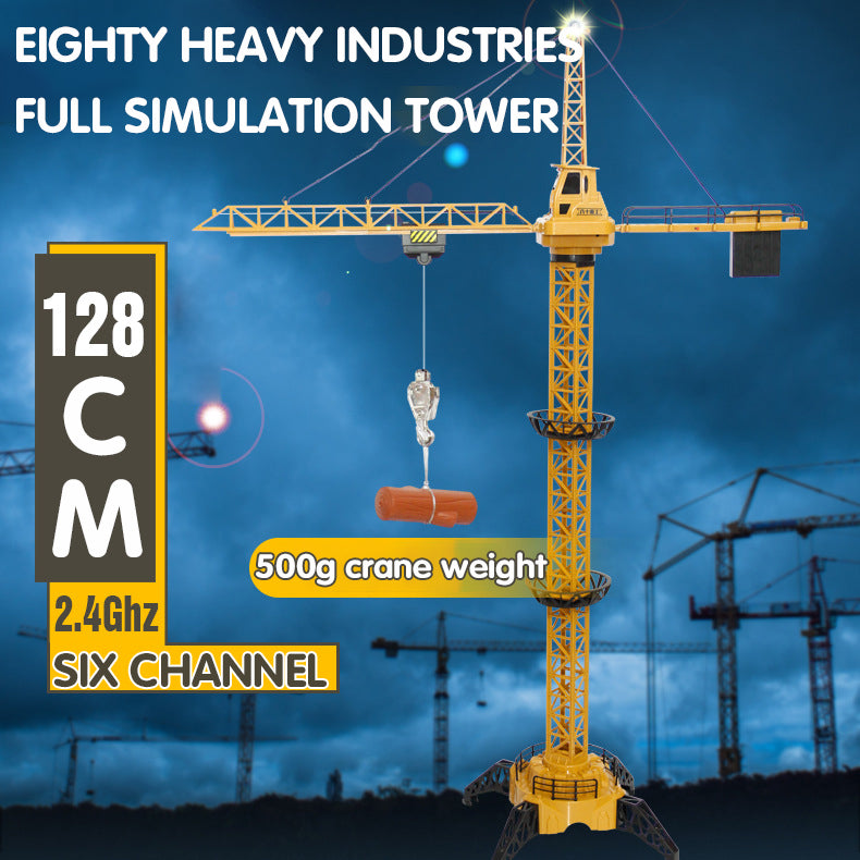 Remote Control Rotating Kids Toy Construction Crane