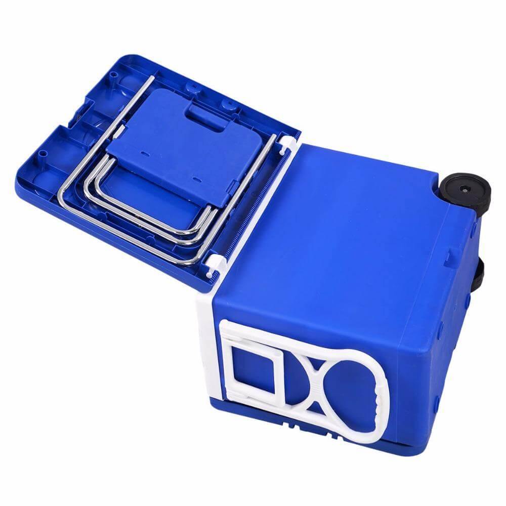 Multi Function Foldable Rolling Cooler Box Picnic Camping Outdoor Furniture Set