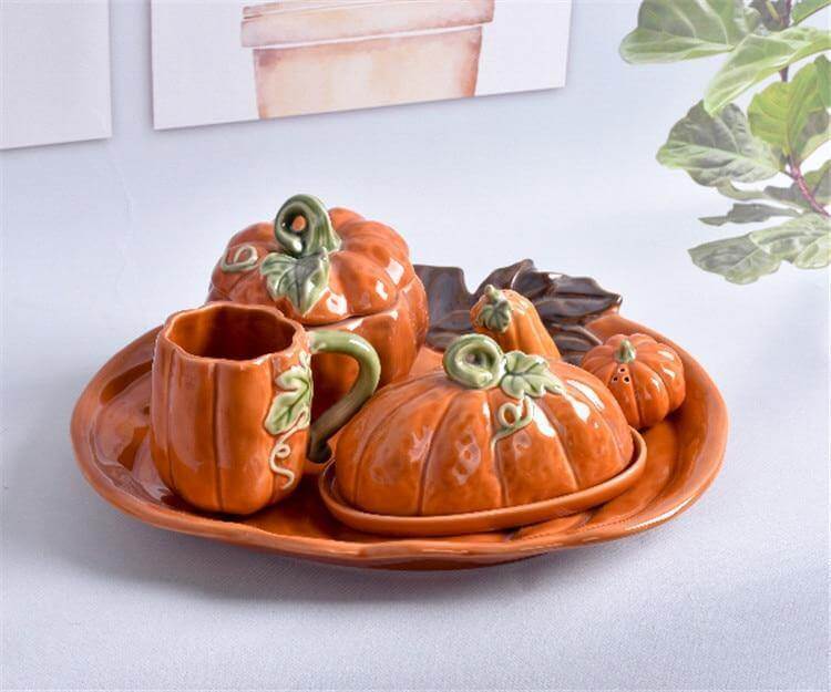 Pumpkin Ceramic Kitchen Mug Bowl