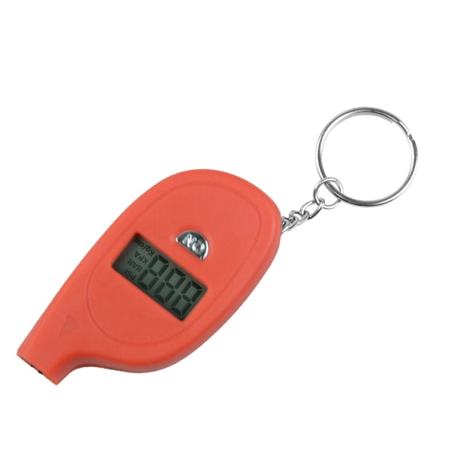 Portable Digital Car Tire Pressure Tester Keychain