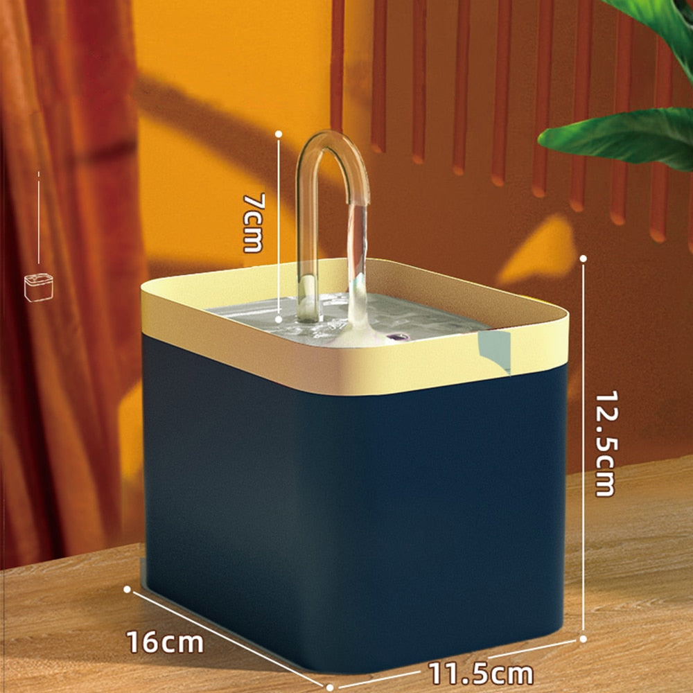 Ultra-Quiet Water Thirsty Pet Filter Fountain