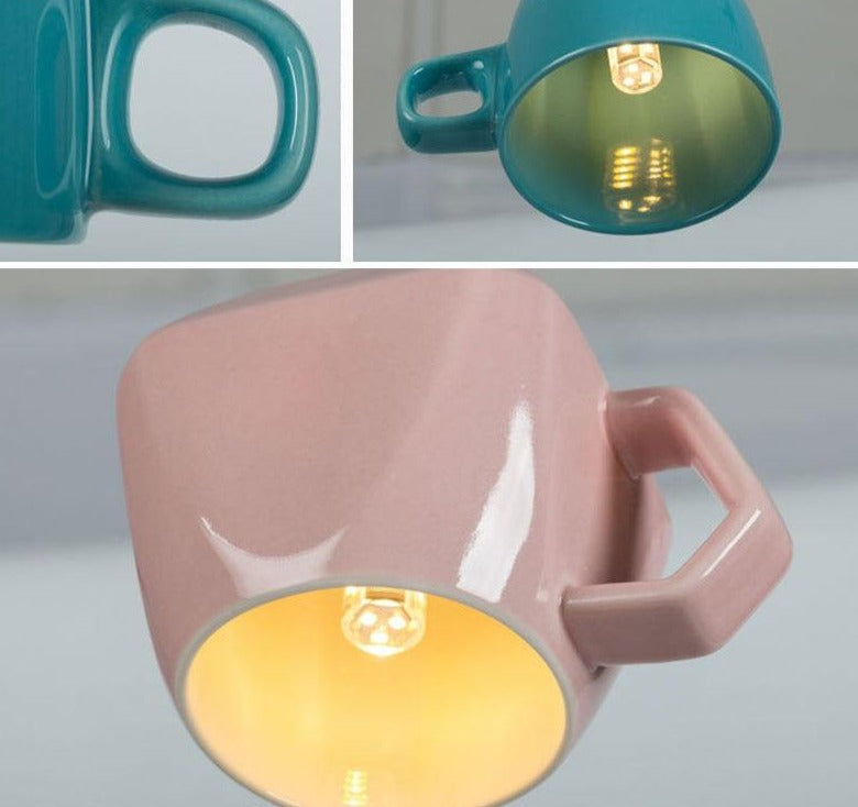 Nordic Ceramic Tea Cup Light