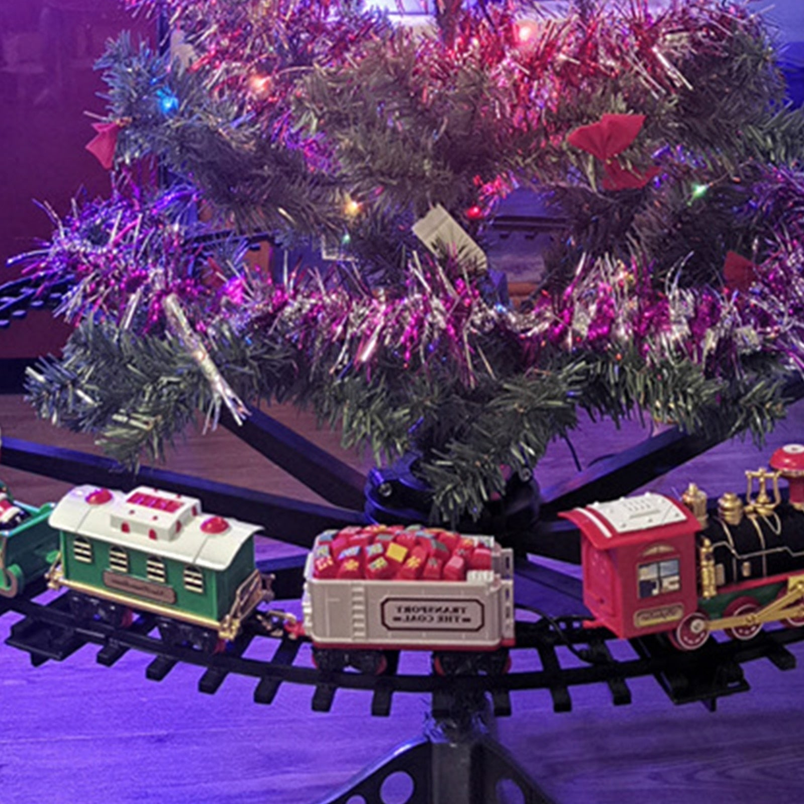 Christmas Tree Toy Train Set