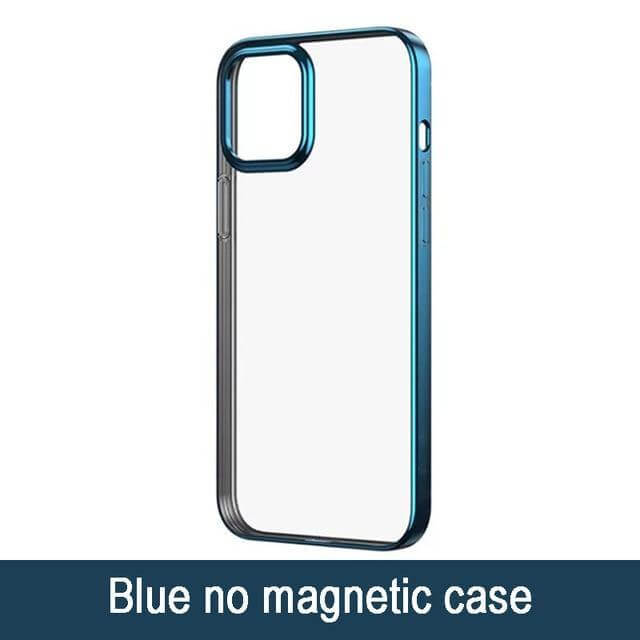 Transparent Magnetic Charger Case for iPhone 12