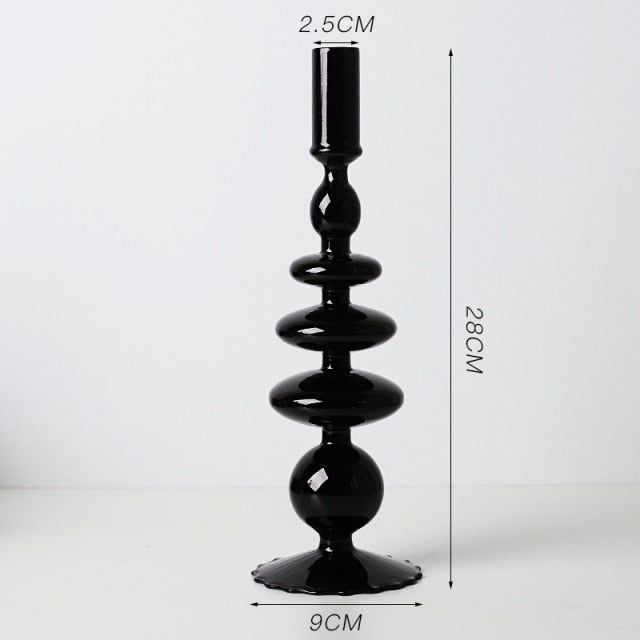 Nordic Stylish Bubble Glass Candle Holder