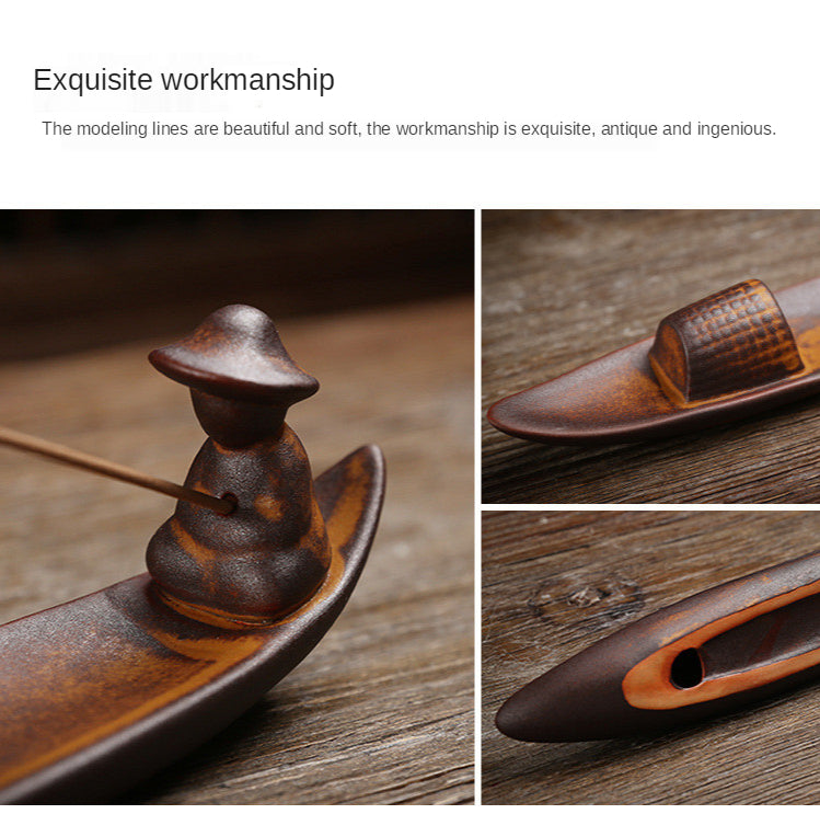 Wooden Zen Incense Holder