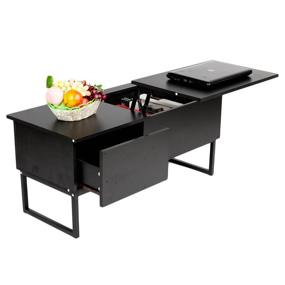 Black Modern Lift Up Top tool for coffee table and desk