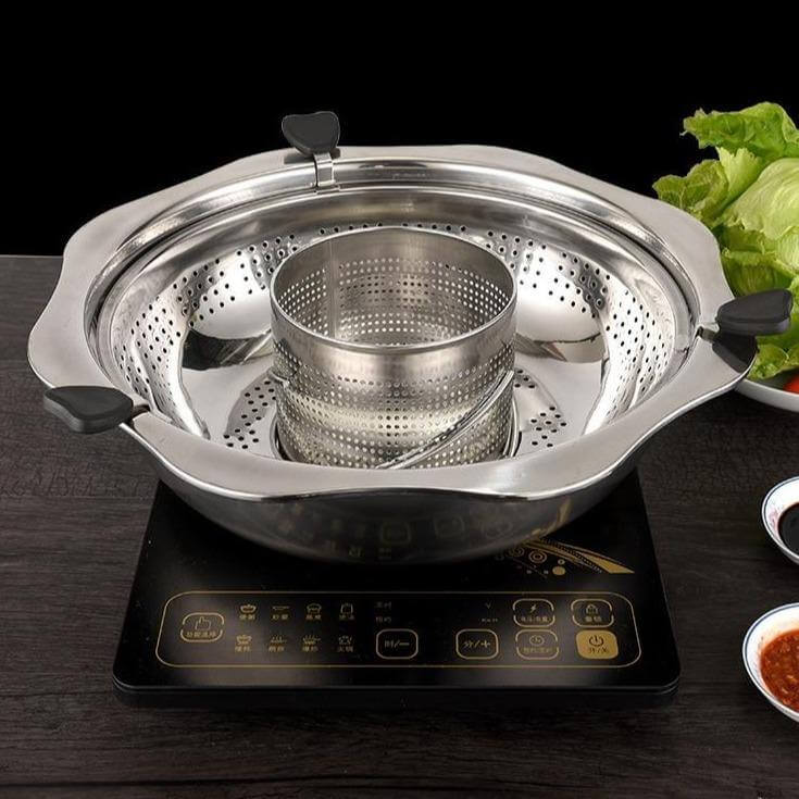 Stainless Steel Rotating Easy Cook Hot Pot Cookware