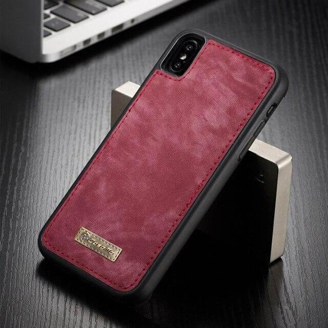 Vintage Leather Magnetic Iphone Case