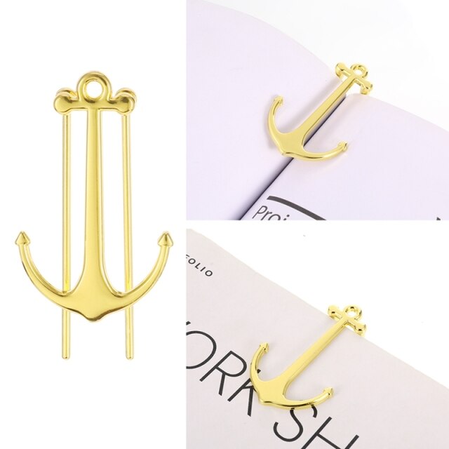 Creative Metal Anchor Bookmark